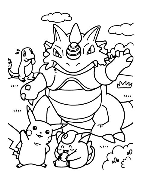 coloring pages of pokemon|52 Pokemon Coloring Pages (Free PDF Printables)